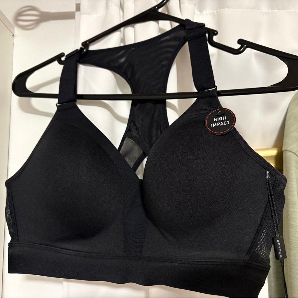 High Impact Black Sports Bra - SPYDER